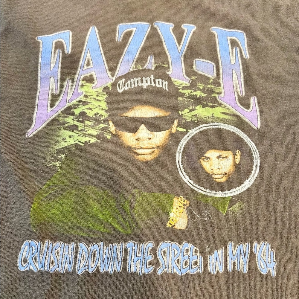 Vintage Eazy-E Graphic Tee Youth XL Adult Small Cruisin Down the Street in My 64 - Picture 2 of 4